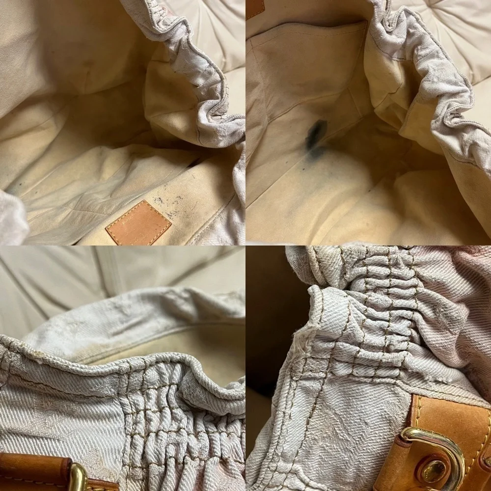 VTG LOUIS VUITTON Denim Orange Ombre Sunrise Large Messenger Bag